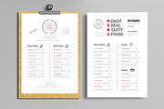 Restaurant Menu Layout, a Stationery Template by MightyDesign (Thumbnail 2 of 6)