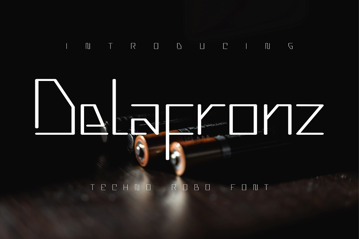 Delafronz Font, a Sans Serif Font by ponuppo (Photo 1 of 5)