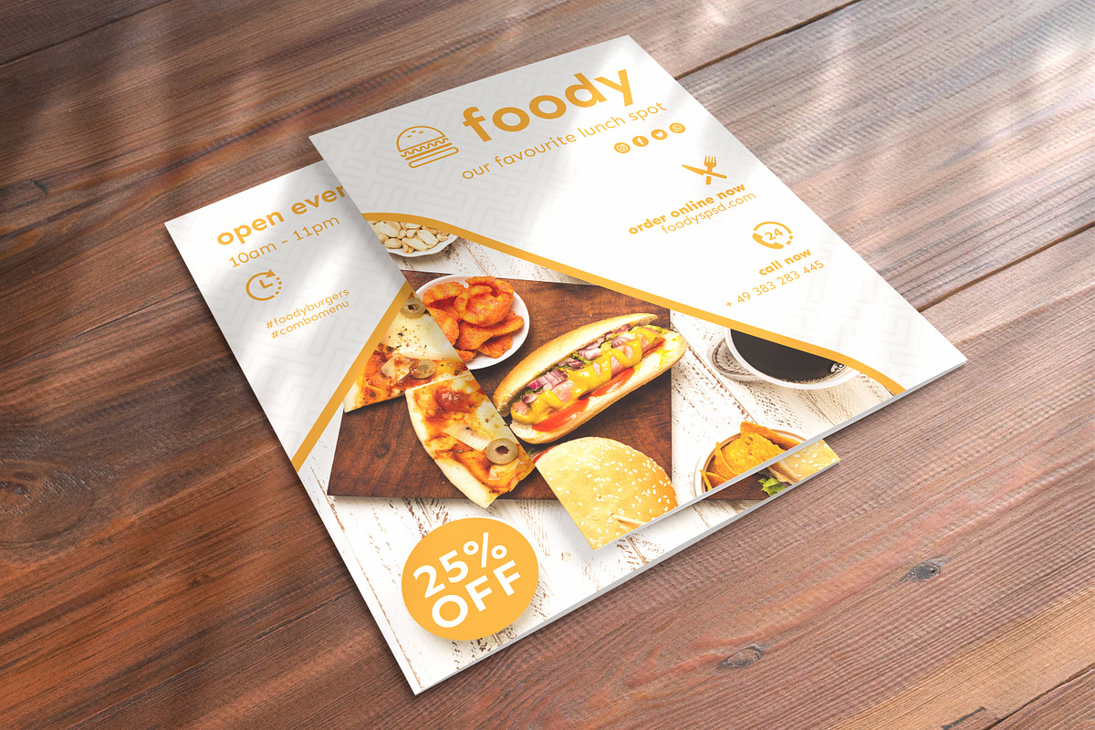 Bifold Brochure Mockup set, a Print Template by ItemBridge (Photo 3 of 8)