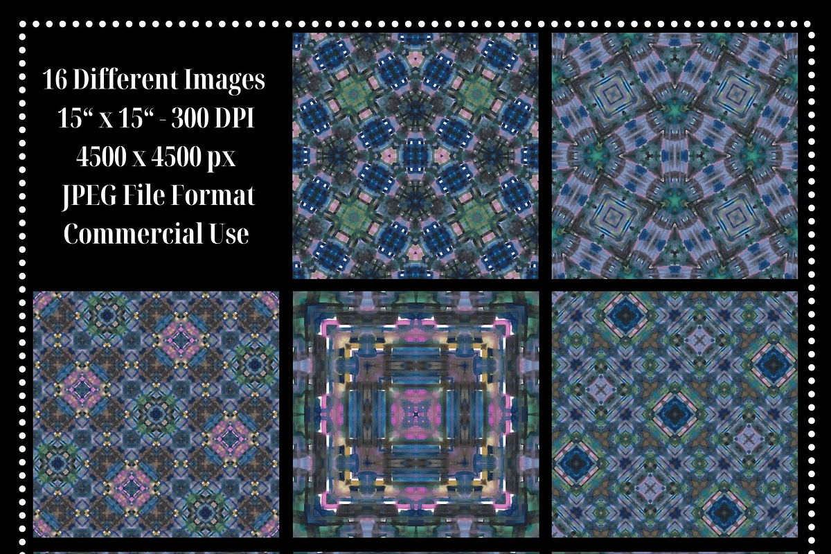 Deep Sea Siren Watercolor Patterns, a Pattern Graphic by Gen Aumonier (Photo 3 of 7)