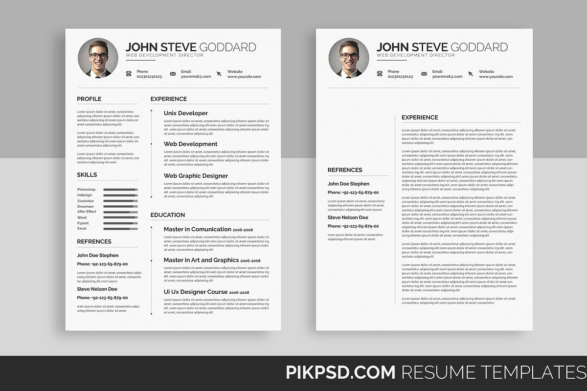 Resume CV, a Resume Template by graphicforest (Photo 1 of 5)