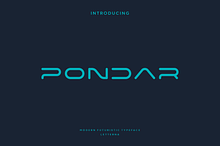 Pondar - Modern Futuristic Typeface