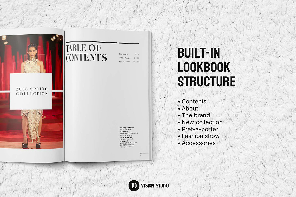 Fashion Lookbook Canva InDesign, a Brochure Template by ID Vision Studio (Photo 7 of 16)
