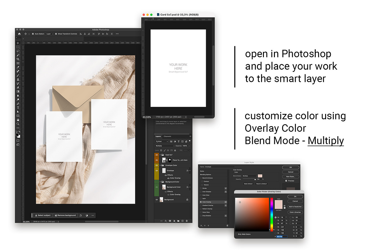 5x7 Card EnvelopeMockupCanva8e2c5b32, an Advertising Mockup by PawMockups (Photo 6 of 12)