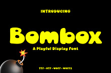 Bombox A Playful Bubble Display Font