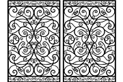 Decorative Iron Grill Scroll Panel, an Object Graphic by Creativeshirt (Thumbnail 6 of 18)