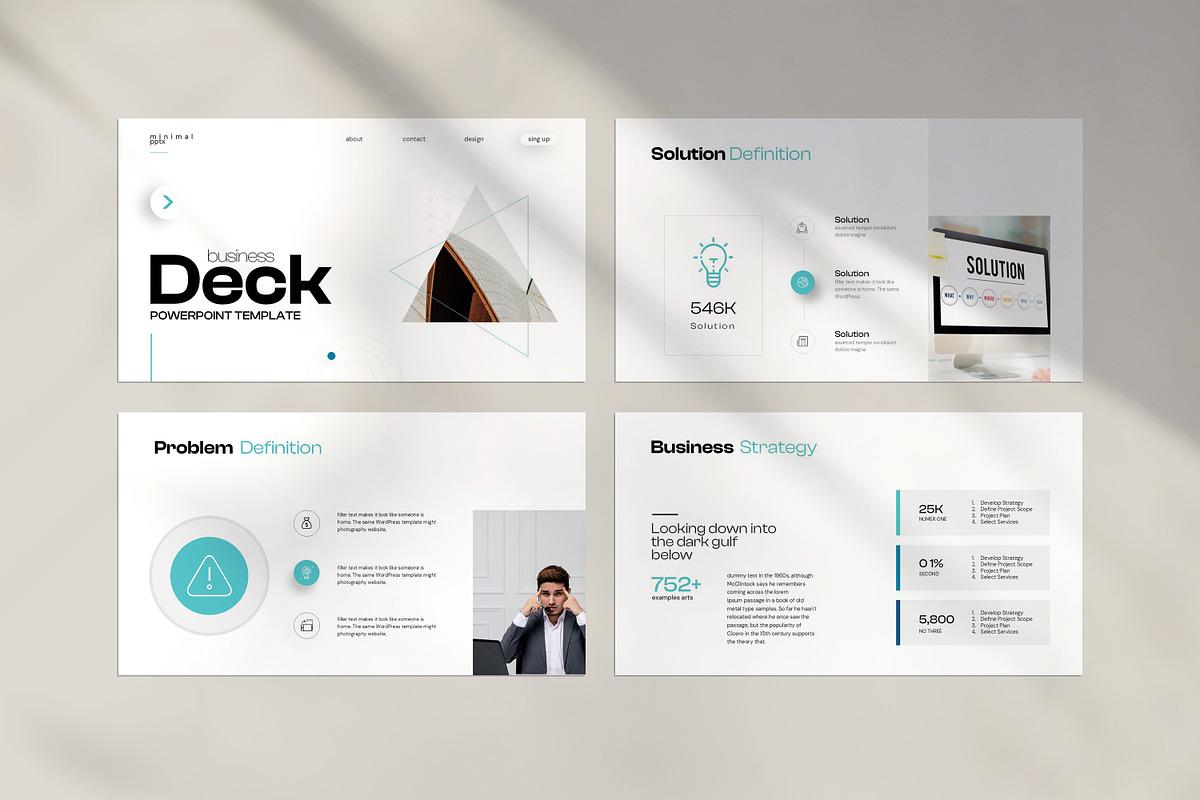 Business Deck Presentation Template, a Presentation Template by ...