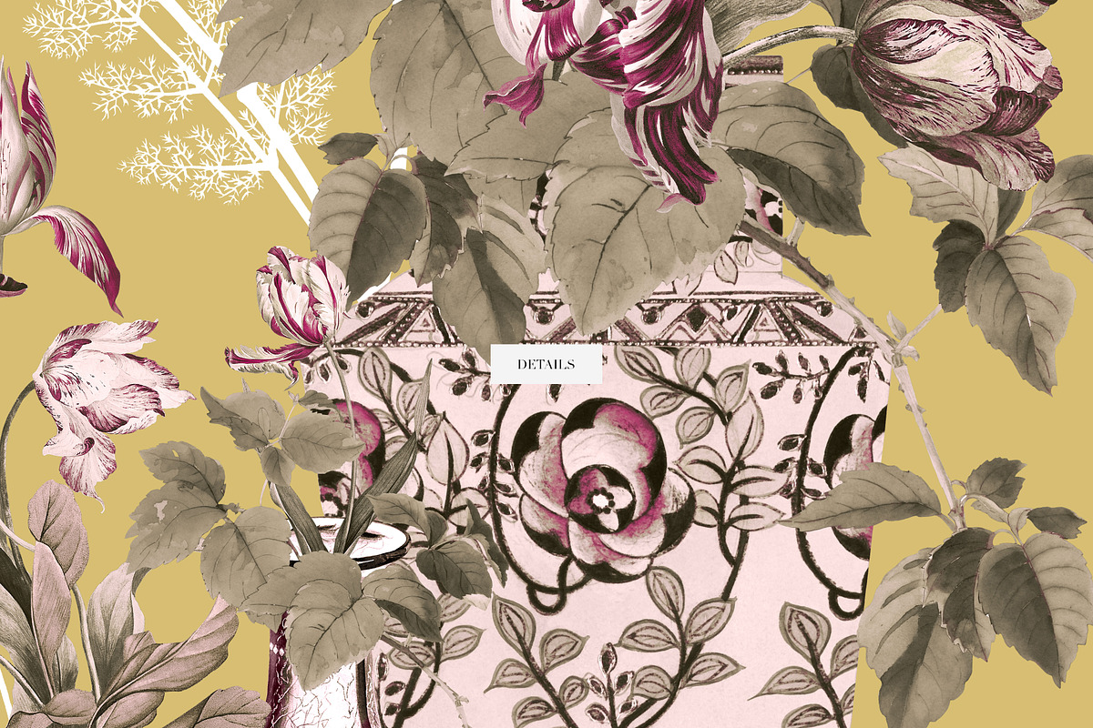 Tulip Hush Luxury Seamless Patterns, a Pattern Graphic by LEAFure (Photo 7 of 10)