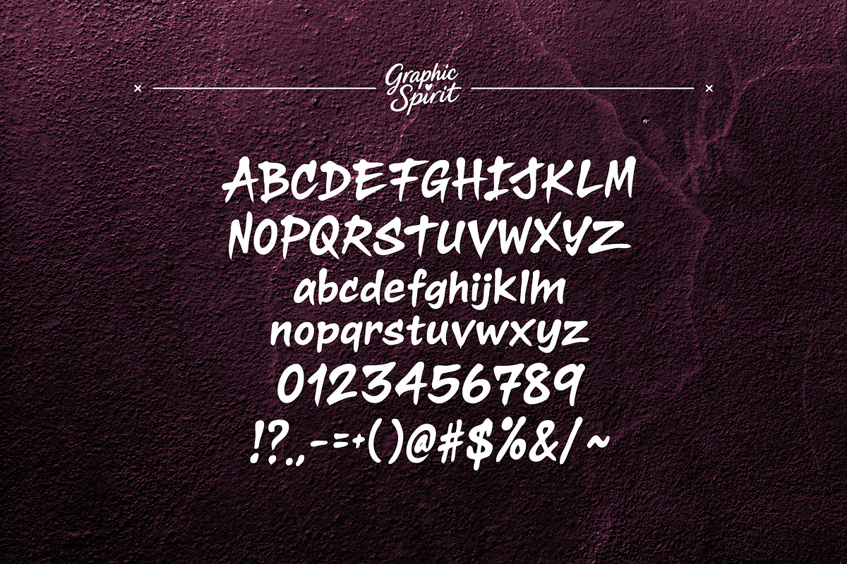 Graffiti Tagline Brave Font, a Font by Graphic Spirit (Photo 11 of 11)