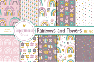 Rainbows & Flowers Paper