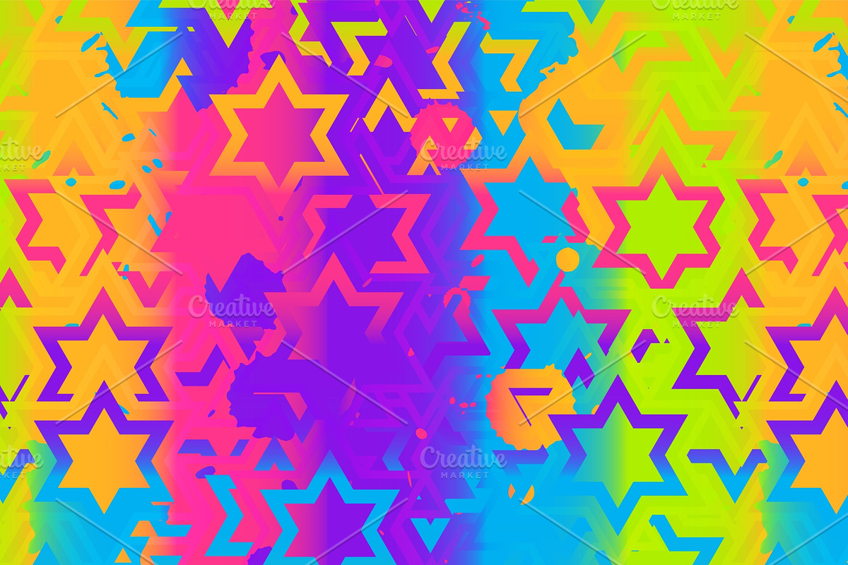 Rainbow. Seamless pattern pack., a Pattern Graphic by Gudiny (Photo 5 of 13)
