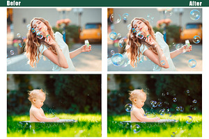 35 Soap Bubbles Photo Overlays