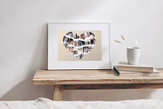 Love Heart Photo Collage Template, a Social Media Template by DesignerCandies (Thumbnail 4 of 5)