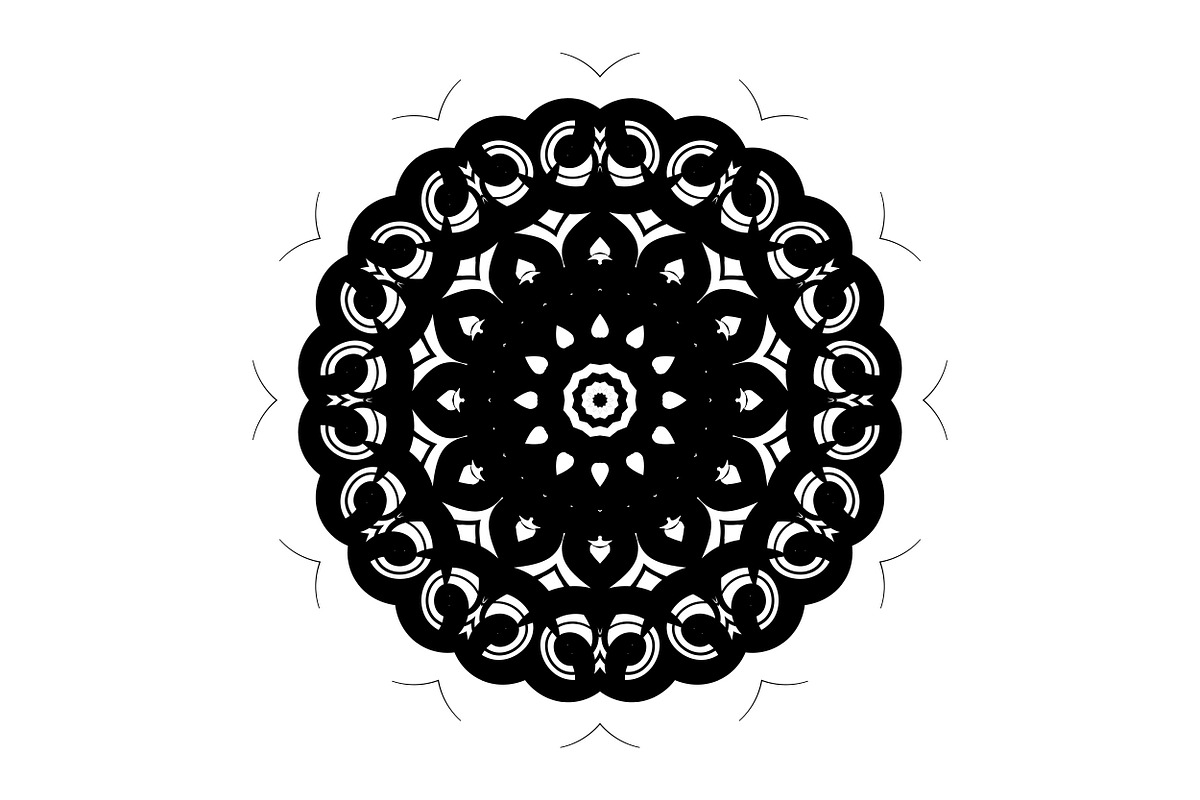 Artistic Mandala Vector Collection, a Decorative Illustration by NJ Himel (Photo 71 of 101)