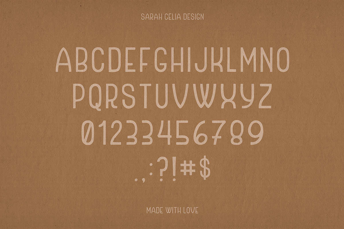 Greenthumb | Sans Serif Display Font, a Sans Serif Font by Sarah Celia Design (Photo 2 of 3)