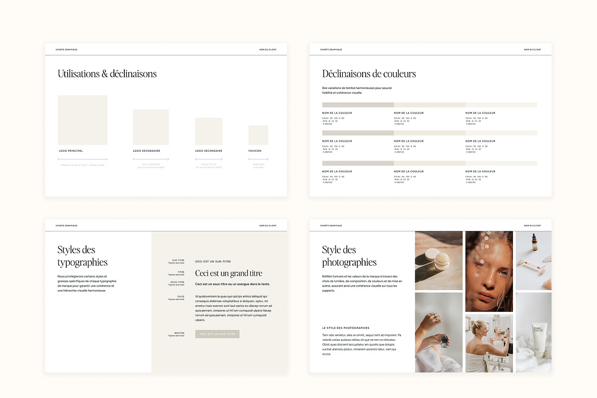 Template Charte graphique, a Presentation Template by MargauxQuercy (Photo 5 of 9)