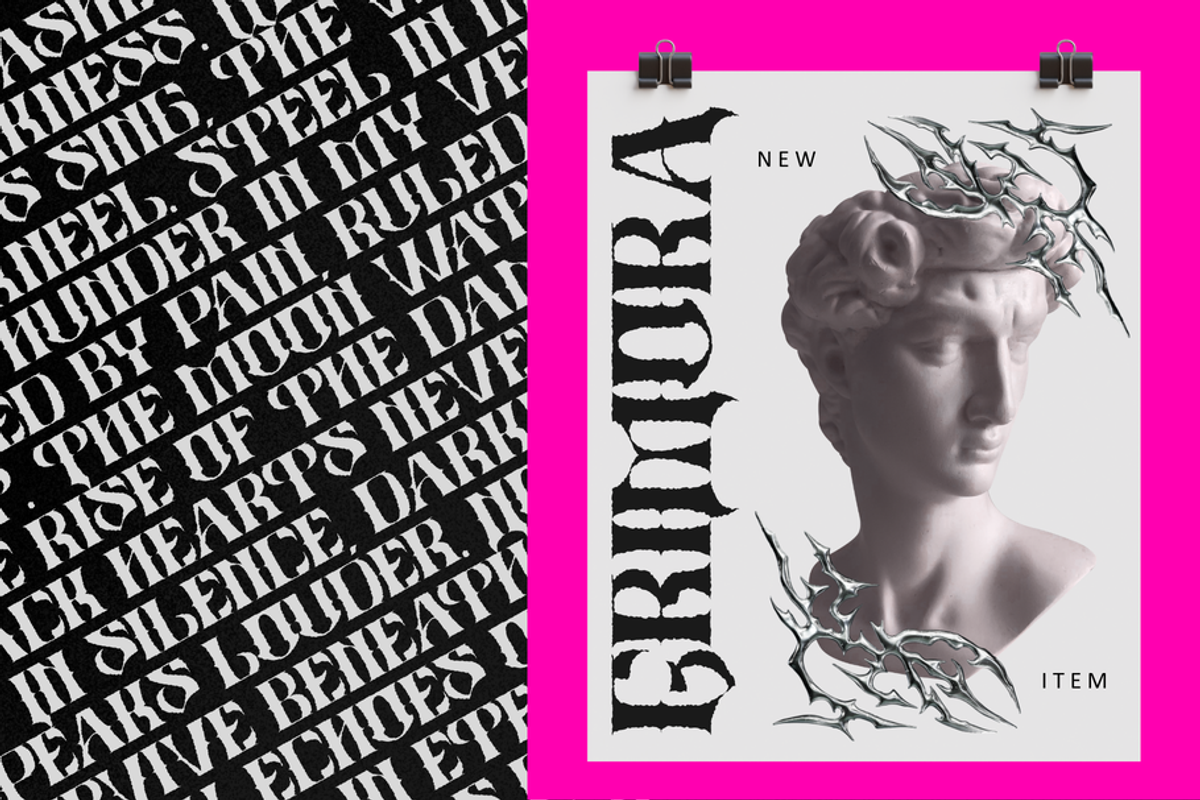 Blackletter Logo Font - Zulta Music, a Blackletter Font by Illushvara Design (Photo 8 of 10)