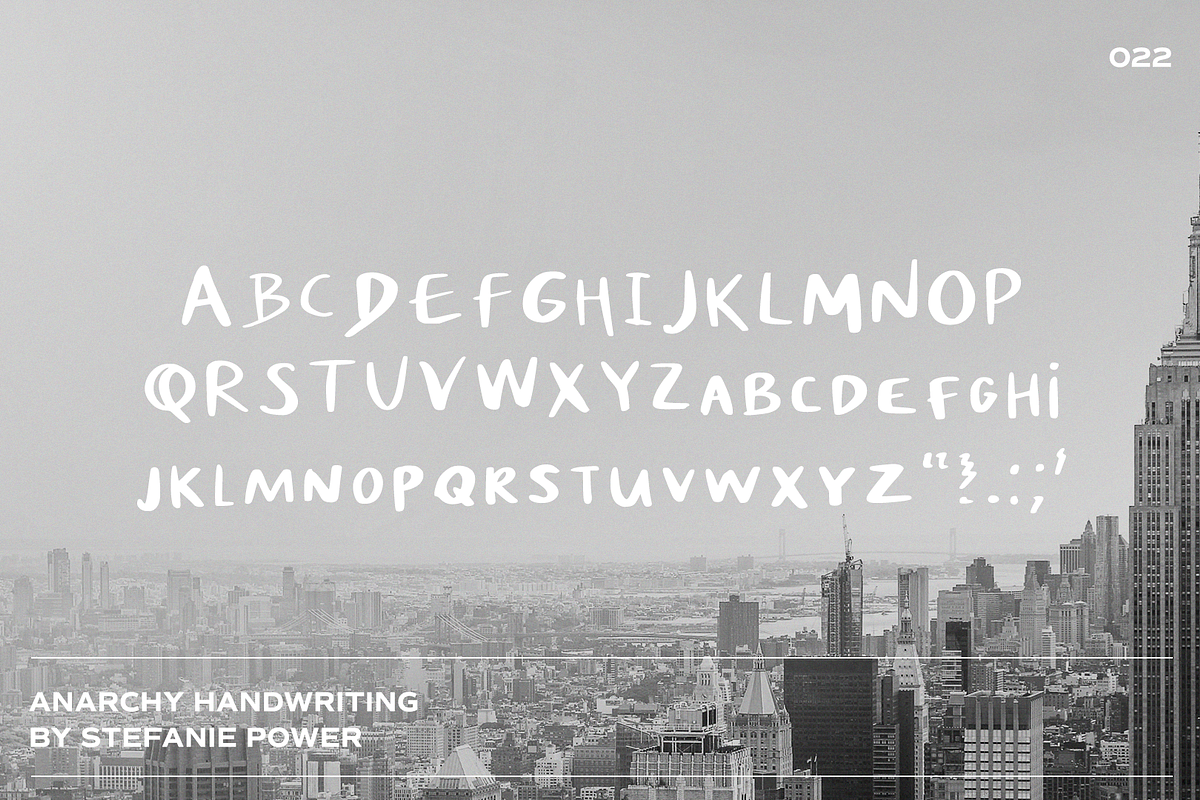 Anarchy Handwriting | Font, a Script Font by Stefanie Madison (Photo 2 of 2)