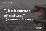 Shizuko - Modern Japanese Display, a Serif Font by HipFonts (Thumbnail 5 of 8)