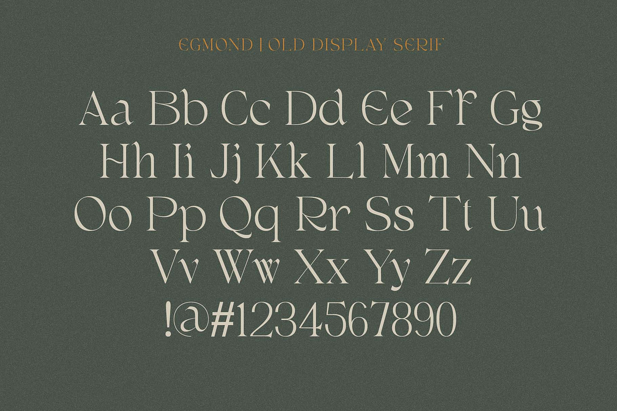 Egmond - Old Display Serif, a Serif Font by Craft Supply Co. (Photo 10 of 10)