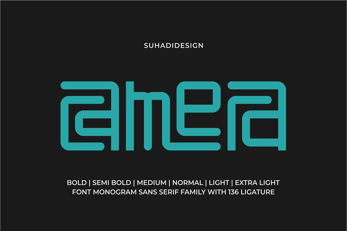 Camera - Monogram Ligature Font, a Sans Serif Font by suhadidesign (Photo 1 of 15)