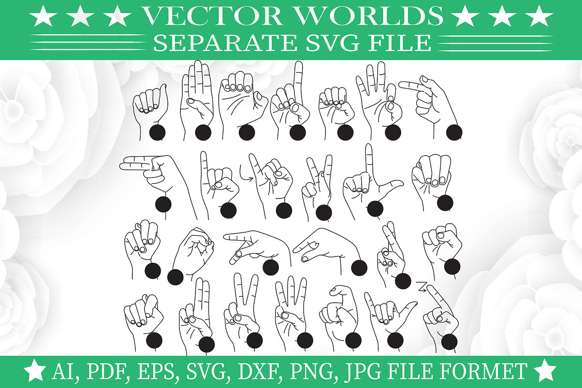 Hands Signs SVG, Signs, Hands SVG, an Object Graphic by VectorWorlds