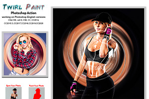 Twirl Paint Photoshop Action