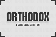 Orthodox, a Sans Serif Font by RADesigns21 (Thumbnail 1 of 5)