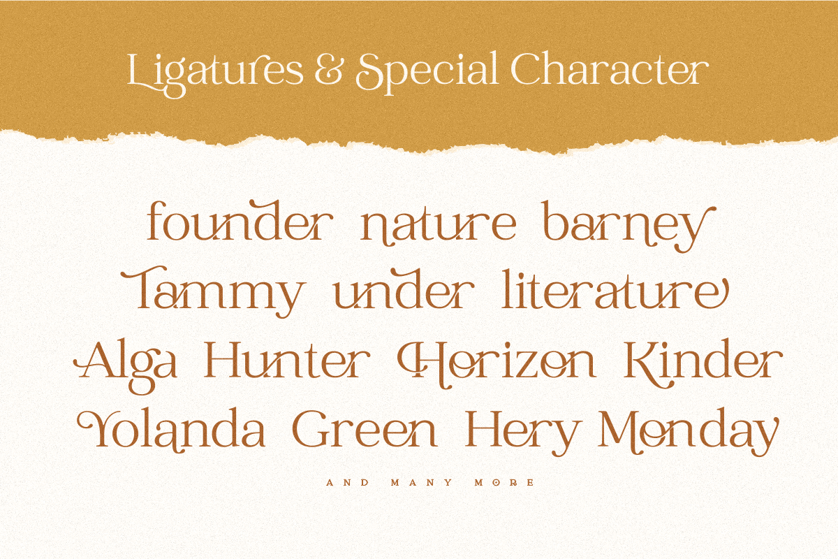 Catchy Mager - Fancy Ligature Font preview 7