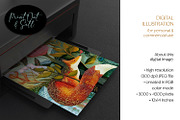 Art Nouveau Animal Illustrations, an Animal Illustration by The Dutch Lady Designs (Thumbnail 2 of 7)