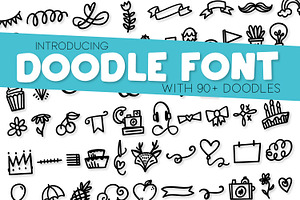 Doodle Font - With 90 Dingbats