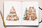 Christmas Cookie Clipart PNG Bundle, a Seasonal Illustration by Canvas Craft (Thumbnail 8 of 10)