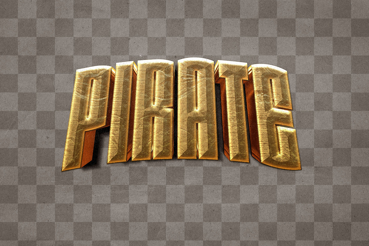 Gold 3D Text Effect, a Layer Style Add-On by DesignerCandies (Photo 2 of 5)