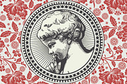 Angel boy child Flowers card Wedding, a Person Illustration by Vintage (Thumbnail 5 of 6)