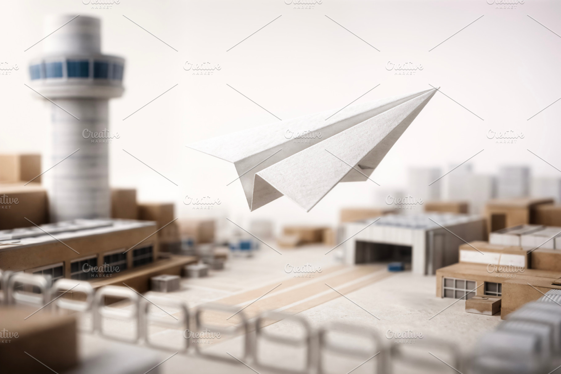 Paper airplane flying, a Photo by rarrarorro