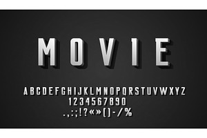 Old Movie Font, Cinema Type