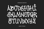 Jumpis Graffiti Typeface, a Handwritten Font by Fitrah Type (Thumbnail 2 of 12)