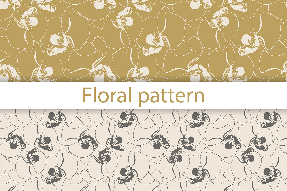 Orchid Flower Seamless Pattern, a Pattern Graphic by Plaid4You (Photo 1 of 10)