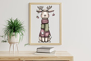 Quirky Christmas Animal Clipart Bund, an Illustration by Libby Wishes (Thumbnail 5 of 7)