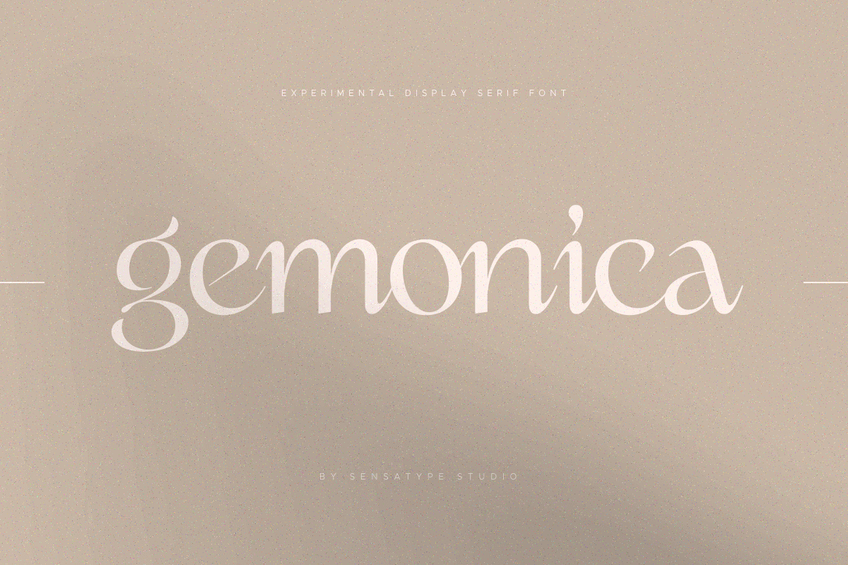 gemonica - experimental serif font, a Serif Font by Sensatype (Photo 17 of 17)