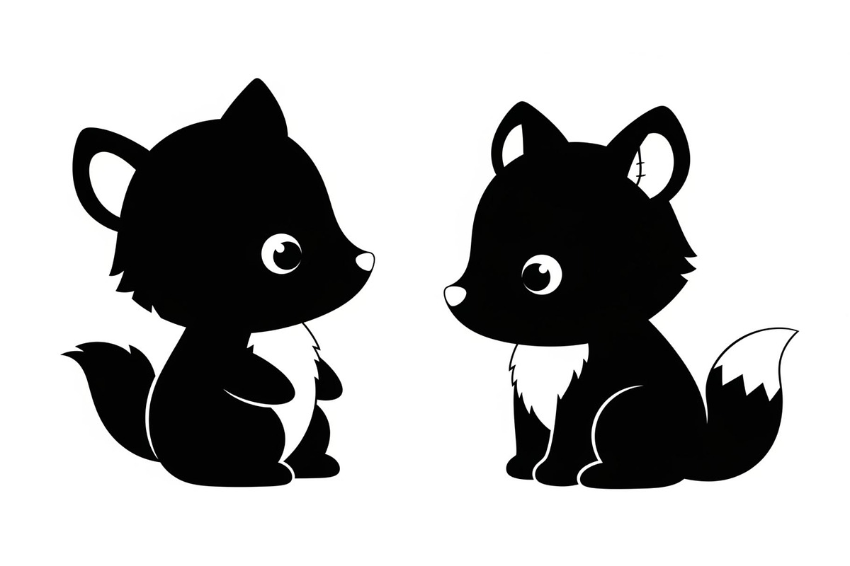 Cute Forest Animal Silhouette Bundle, an Illustration by Creativeshirt (Photo 31 of 54)