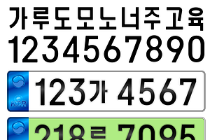 South Korea new car license plate, an Illustration by frizio