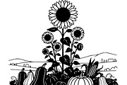 Thanksgiving Harvest Silhouette, an Illustration by Creativeshirt (Thumbnail 44 of 51)
