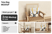 Tote Bag Mockup, a Product Mockup by Pixie Creative (Thumbnail 1 of 4)