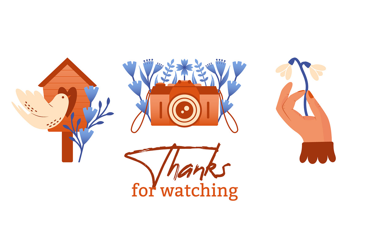 Hello Spring. Clip arts collection, a Seasonal Illustration by Renberrry.Store (Photo 10 of 10)