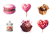 Chocolate & Candy Valentine PNG, an Illustration by Design Market (Thumbnail 3 of 5)