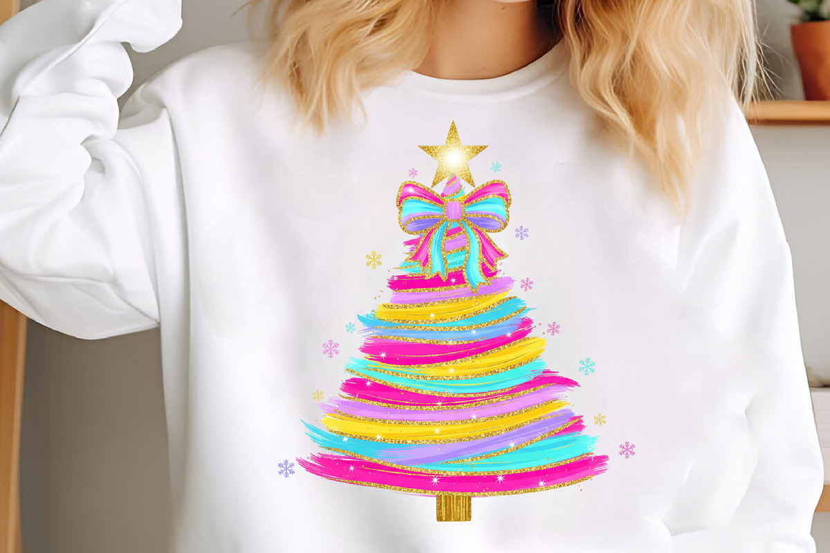 Glitter Brushstroke Christmas Tree P, an Illustration by Libby Wishes (Photo 5 of 8)