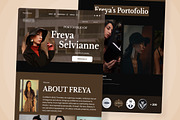 Freya - Model Portfolio Landing Page, a Landing Page Template by twinstd (Thumbnail 4 of 5)