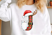 Plaid Christmas Santa Claus Alphabet, an Illustration by SinaCreation (Thumbnail 2 of 7)