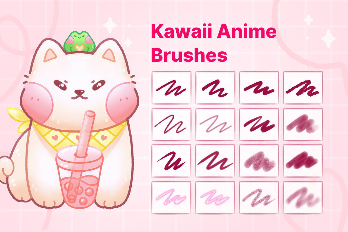 Procreate Brushes 20 Cartoon Anime, a Brush Add-On by InkPrintsTattoo (Photo 2 of 8)